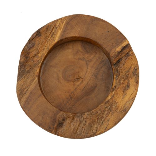 Plateau Natura 26, Bois, Marron, 21x21x6 Cm
