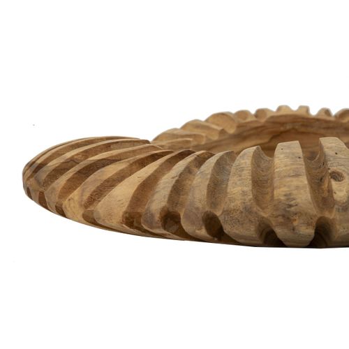 Plateau Natura 20, Bois, Marron, 35x35x7 Cm