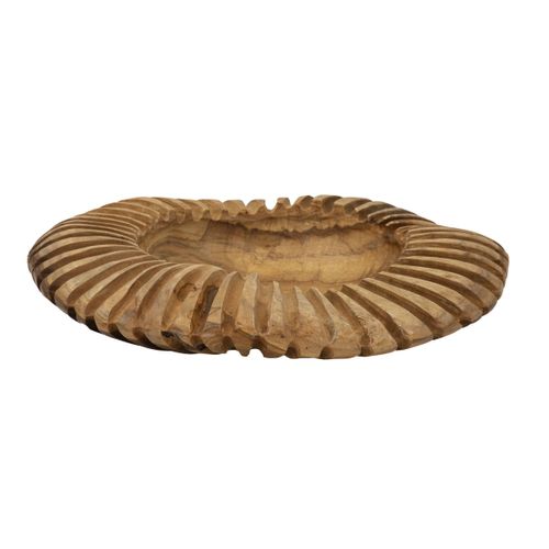 Plateau Natura 20, Bois, Marron, 35x35x7 Cm