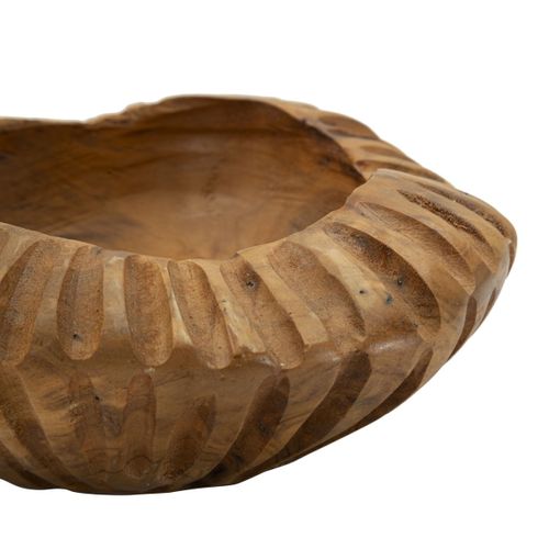 Plateau Natura 30, Bois, Marron, 19x19x8 Cm