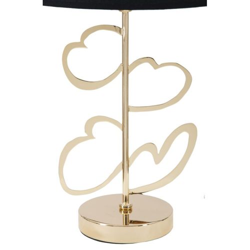 Lampe à Poser Mf126, Métal, Noir, 30x30x54,5 Cm