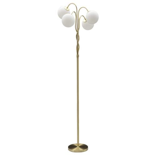 Lampadaire Mf204, Métal, Or, 54x54x176 Cm