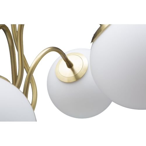 Lampadaire Mf207, Métal, Or, 53x53x74 Cm