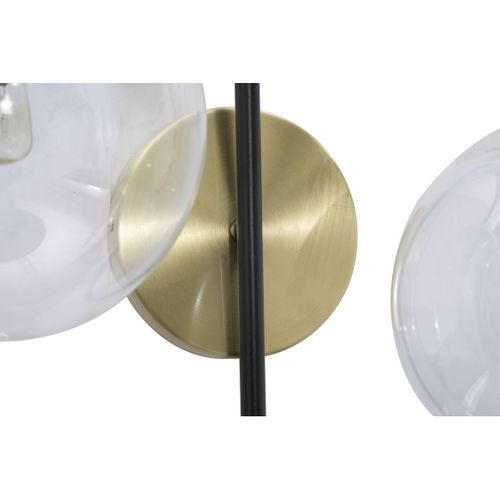 Applique Mf55, Métal, Noir, 36x24x45 Cm