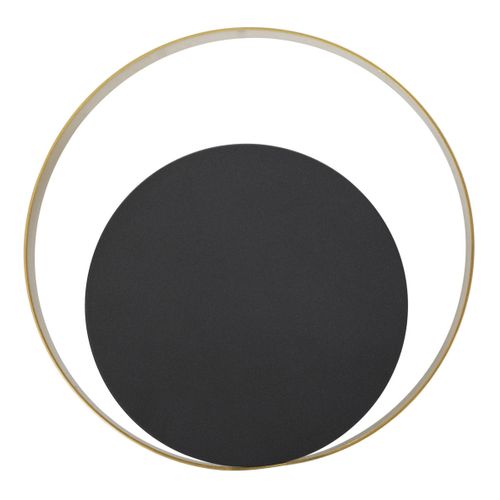 Applique Mf46, Métal, Noir, 25x8x25 Cm