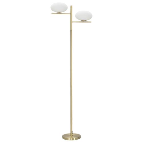 Lampadaire Mf202, Métal, Or, 51x24x180 Cm