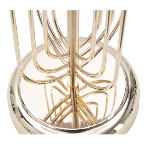 Lampe à Poser Mf138, Métal, Rose, 33x33x64 Cm