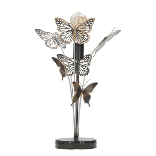 Lampe à Poser Papillon 17, Métal, Multicouleur, 32x32x47 Cm
