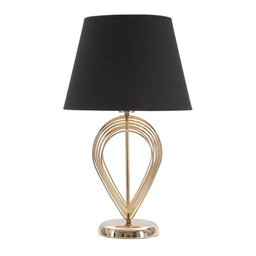 Lampe à Poser Mf123, Métal, Noir, 32,5x32,5x53,5 Cm