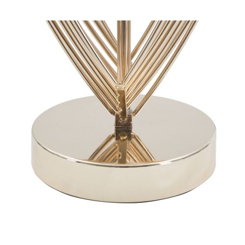 Lampe à Poser Mf124, Métal, Noir, 24x24x44 Cm