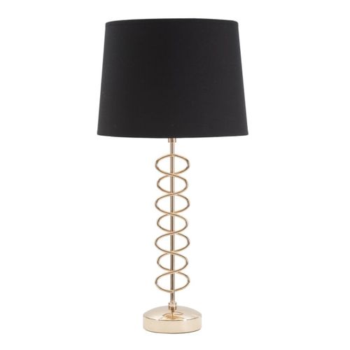 Lampe à Poser Mf125, Métal, Noir, 30x30x61,5 Cm