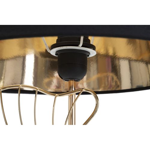 Lampe à Poser Feuille 56, Métal, Noir, 30x30x60 Cm