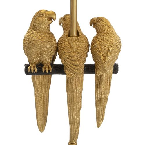 Lampadaire Perroquet 4, Métal, Noir, 37x37x164,5 Cm