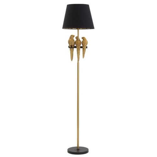 Lampadaire Perroquet 4, Métal, Noir, 37x37x164,5 Cm