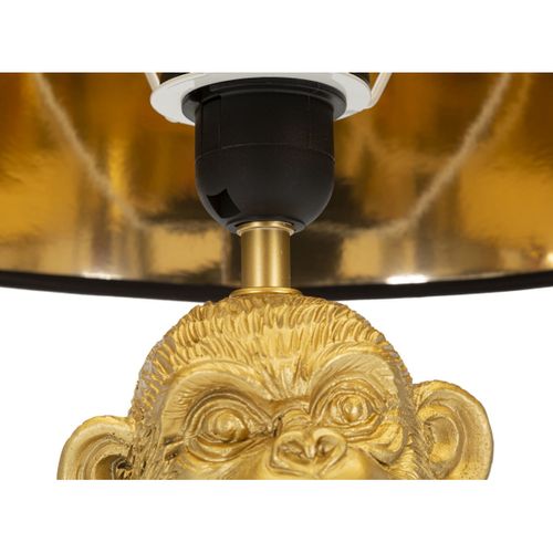 Lampe à Poser Singe 7, Polyrésine, Noir, 30x30x49 Cm