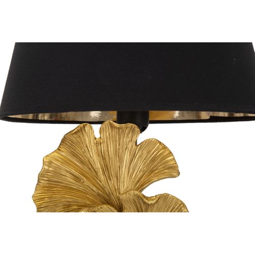 Lampe à Poser Feuille 55, Métal, Noir, 30x30x63 Cm