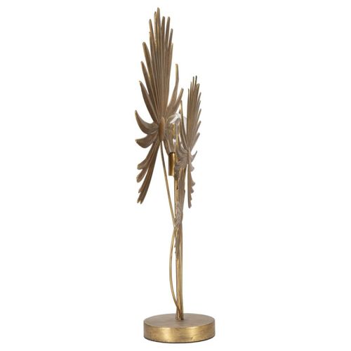 Lampe à Poser Palme 2, Métal, Or, 51x19,5x90 Cm