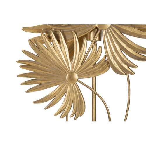 Lampe à Poser Palme 2, Métal, Or, 51x19,5x90 Cm