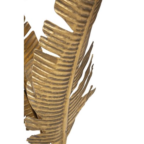 Lampe à Poser Palme 1, Métal, Or, 26x26x64 Cm