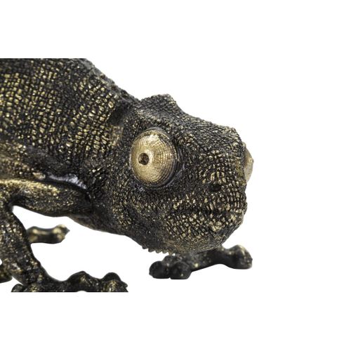 Lampe à Poser Lézard, Polyrésine, Noir, 37,5x16,5x22 Cm