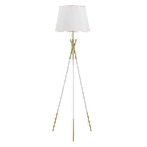 Lampadaire Mf197, Métal, Blanc, 61x61x154 Cm