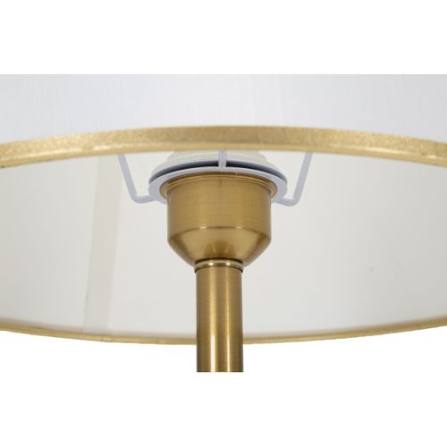 Lampe à Poser Mf145, Métal, Blanc, 31x31x52 Cm