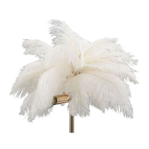 Lampe à Poser Plumes 1, Métal, Blanc, 40x40x55 Cm