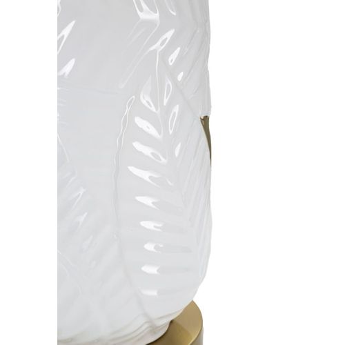 Lampe à Poser Mf102, Céramique, Blanc, 40x40x70 Cm