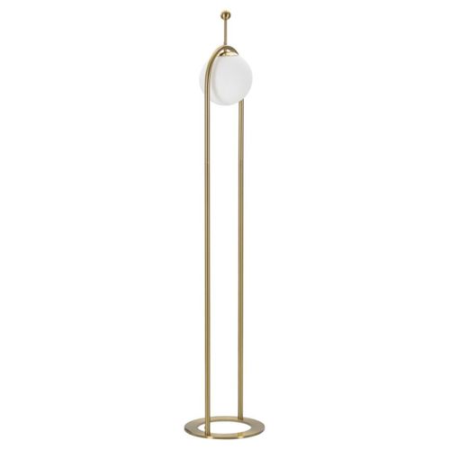 Lampadaire Mf206, Métal, Blanc, 28x28x168 Cm