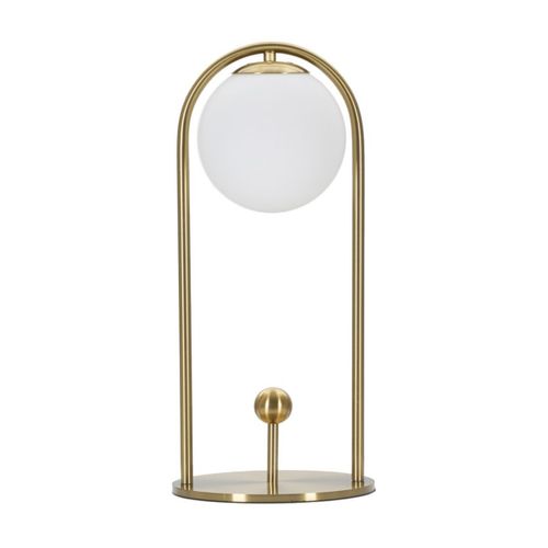 Lampe à Poser Mf148, Métal, Or, 21x21x47 Cm