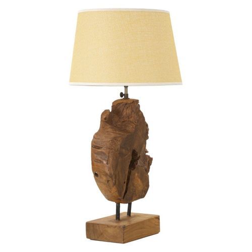 Lampe à Poser Mf119, Bois, Marron, 35x35x69 Cm