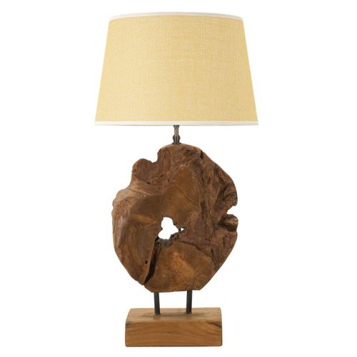 Lampe à Poser Mf119, Bois, Marron, 35x35x69 Cm