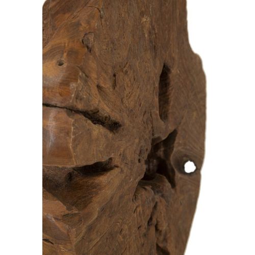 Lampe à Poser Mf119, Bois, Marron, 35x35x69 Cm