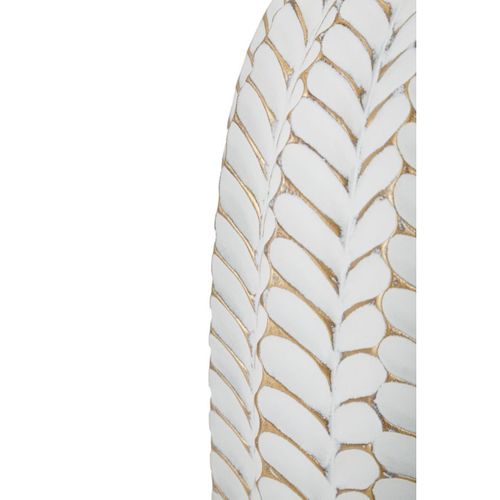 Lampe à Poser Mf161, Polyrésine, Blanc, 35x35x65 Cm