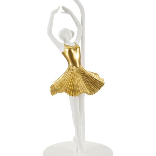 Lampe à Poser Danseur 3, Polyrésine, Or, 28x28x64 Cm