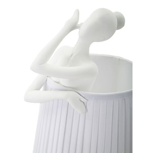 Lampe à Poser Danseur 2, Polyrésine, Blanc, 29x25x62,5 Cm