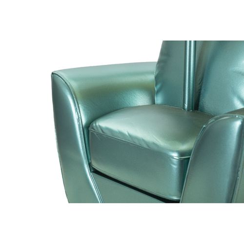 Lampe à Poser Fauteuil 2, Polyrésine, Bleu, 26x26x43 Cm