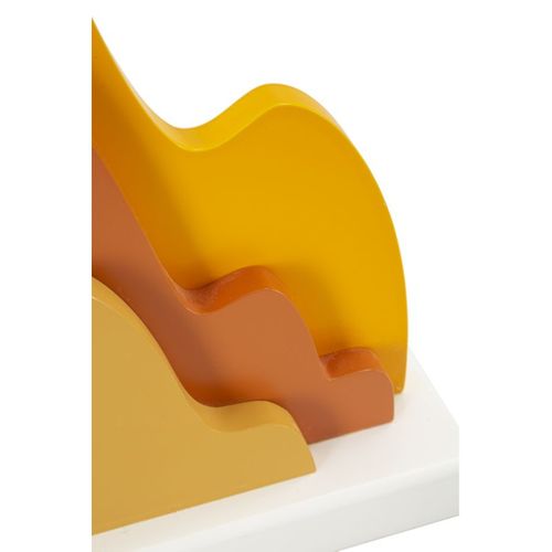 Lampe à Poser Mf121, Métal, Orange, 30x30x57 Cm
