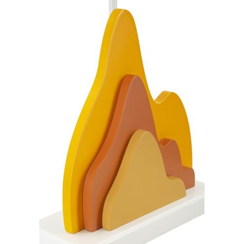 Lampe à Poser Mf121, Métal, Orange, 30x30x57 Cm