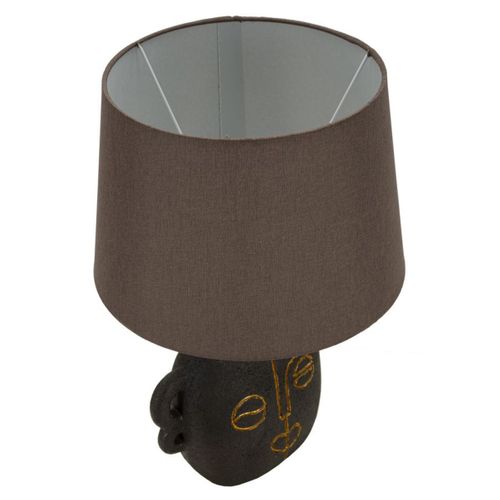 Lampe à Poser Mf162, Polyrésine, Marron, 30,5x30,5x46 Cm