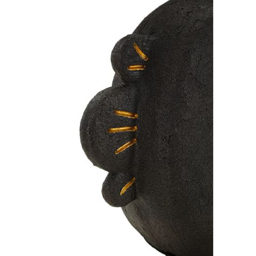 Lampe à Poser Mf163, Polyrésine, Marron, 27,5x27,5x39,5 Cm