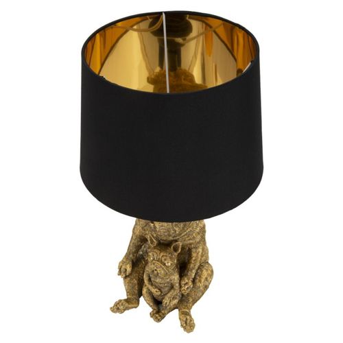 Lampe à Poser Chien 1, Polyrésine, Noir, 26x26x43,8 Cm