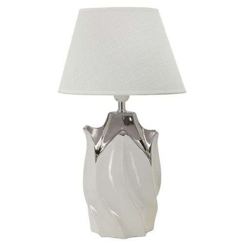 Lampe à Poser Mf88, Céramique, Blanc, 30x30x51 Cm