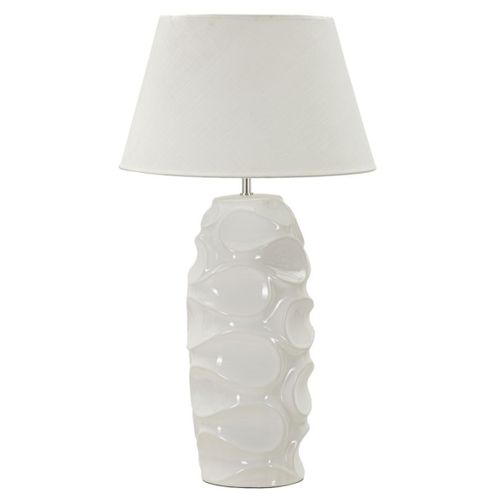 Lampe à Poser Mf87, Céramique, Blanc, 45x45x83 Cm