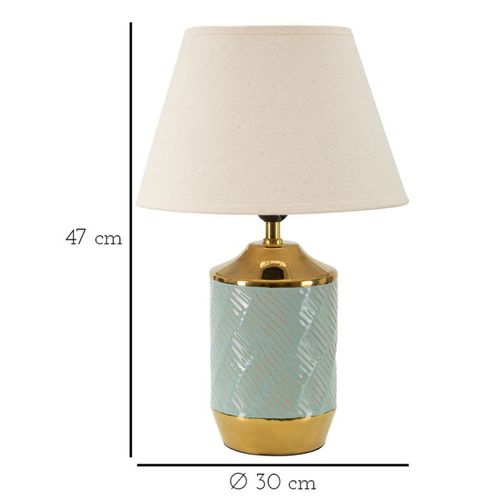 Lampe à Poser Mf107, Céramique, Multicouleur, 30x30x47 Cm