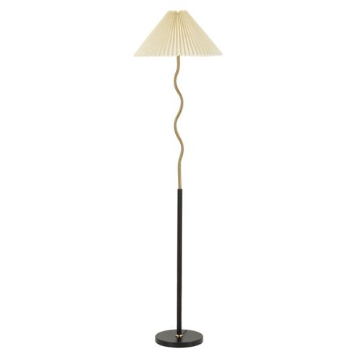 Lampadaire Mf184, Métal, Or, 46x46x172 Cm