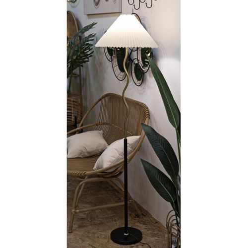 Lampadaire Mf184, Métal, Or, 46x46x172 Cm