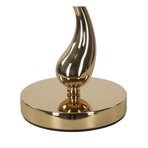 Lampe à Poser Plumes 3, Métal, Blanc, 25x25x47 Cm