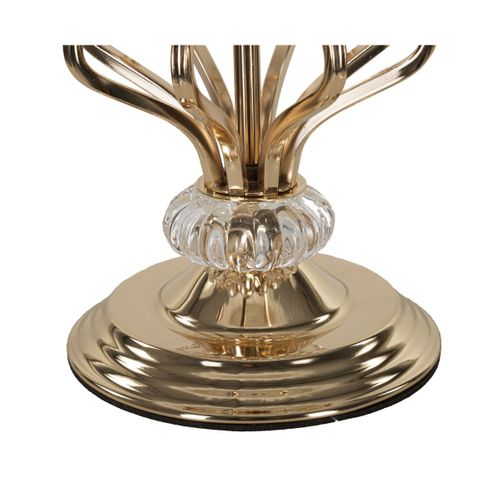 Lampe à Poser Plumes 5, Métal, Blanc, 25x25x54 Cm