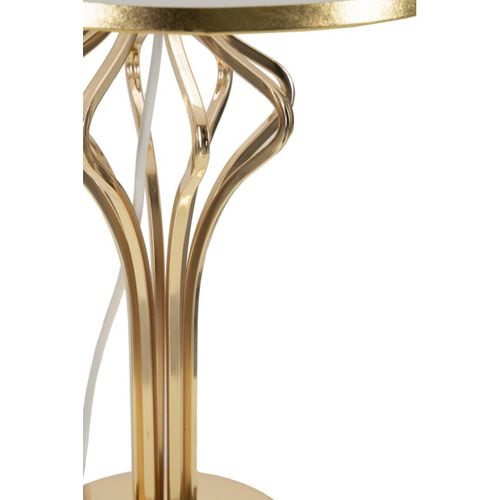 Lampe à Poser Mf131, Métal, Blanc, 28x28x53 Cm